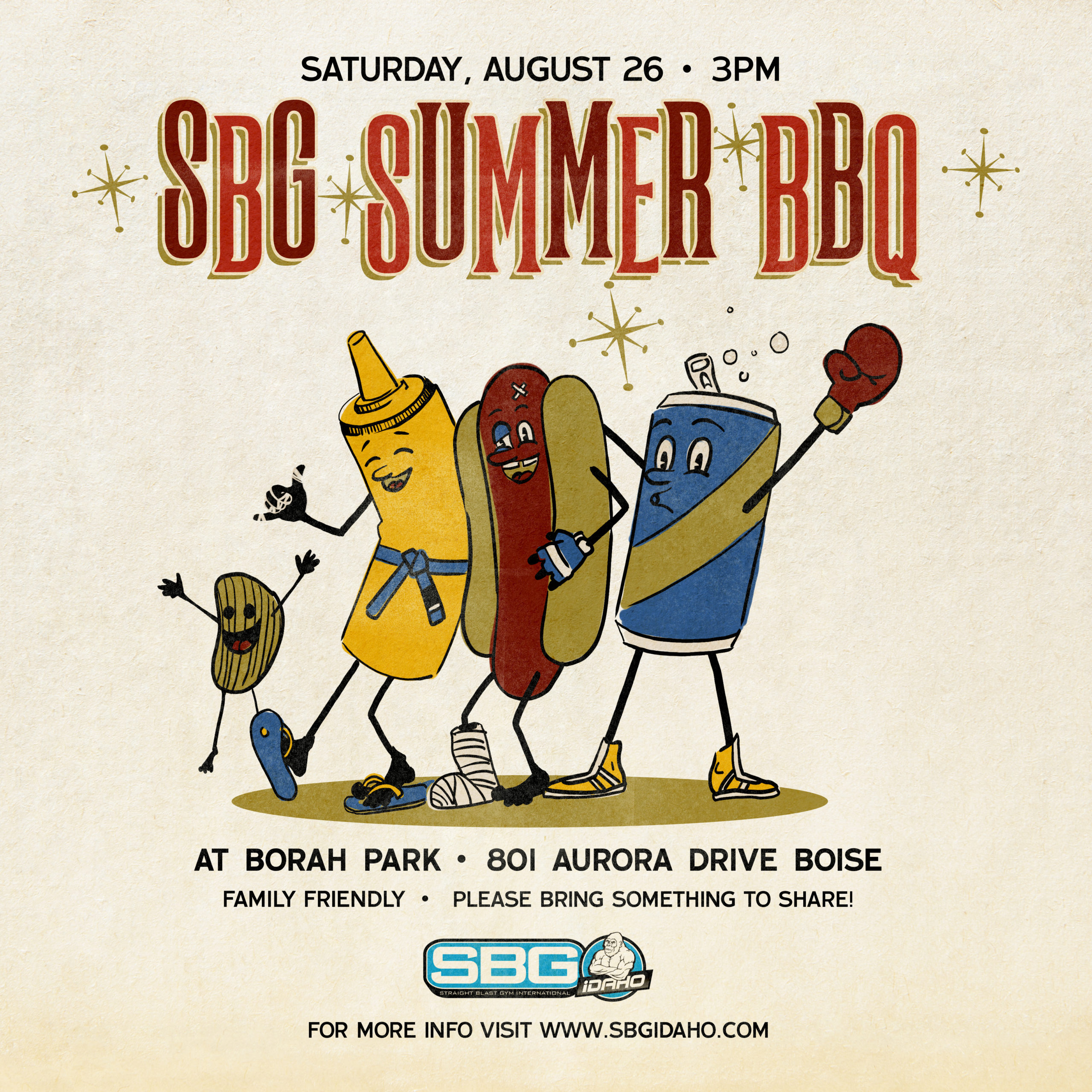 SUMMER BBQ AUGUST 26 SBG Idaho BJJ MMA Gym